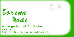 dorina modi business card